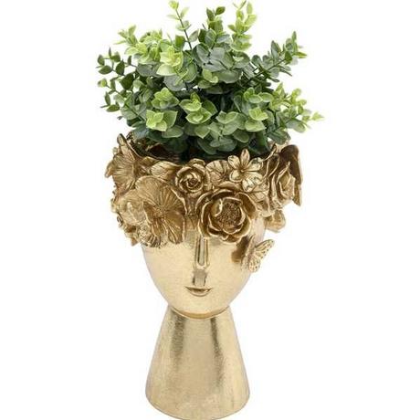 KARE Design Vase décoratif couronne de fleurs or 20  