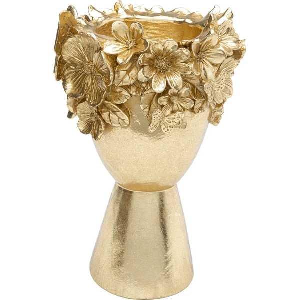 KARE Design Vaso decorativo corona di fiori oro 20  