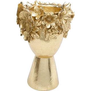 KARE Design Vaso decorativo corona di fiori oro 20  