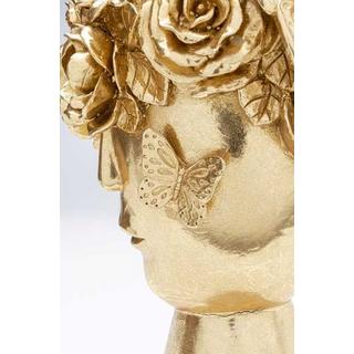 KARE Design Vaso decorativo corona di fiori oro 20  