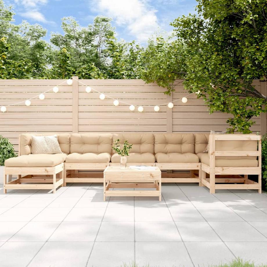 VidaXL Garten lounge set holz  
