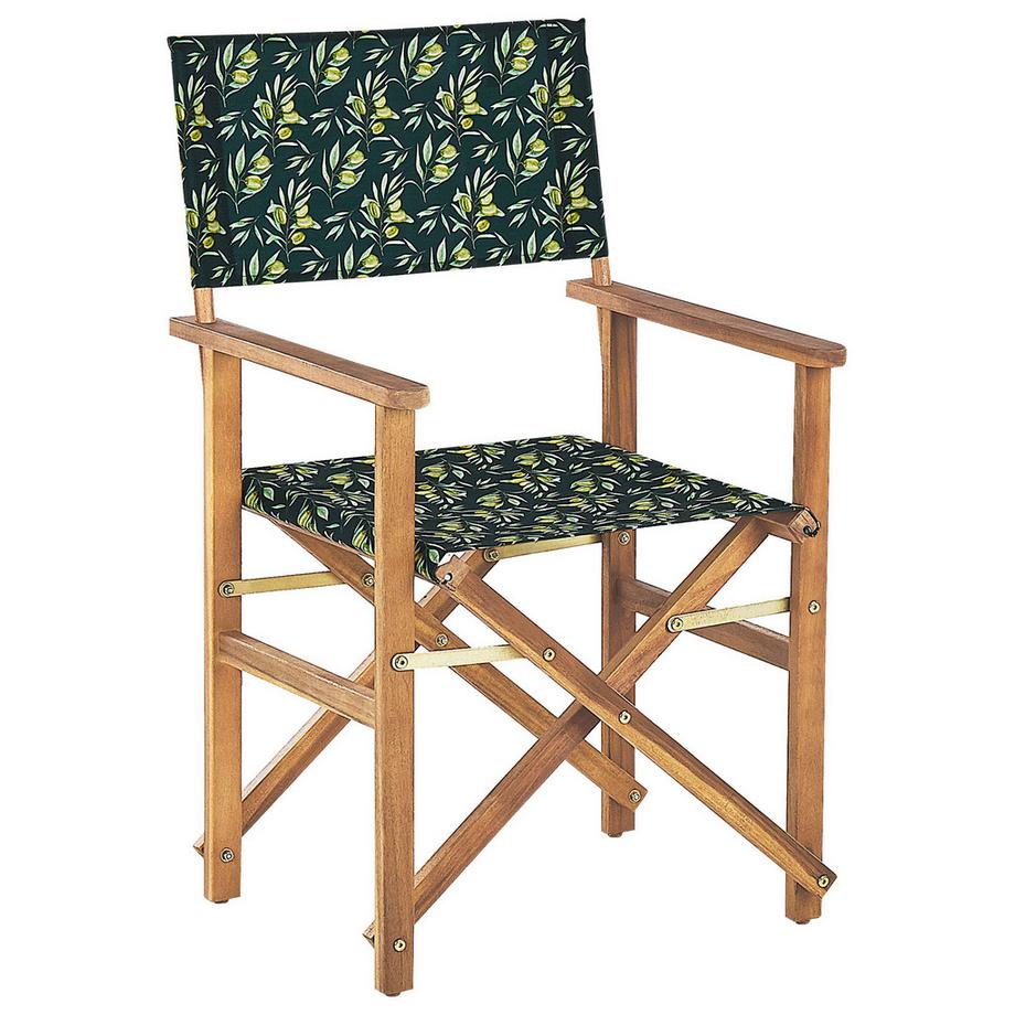 Beliani Lot de 2 chaises de jardin en Tissu Moderne CINE  