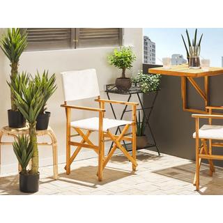 Beliani Lot de 2 chaises de jardin en Polyester Moderne CINE  