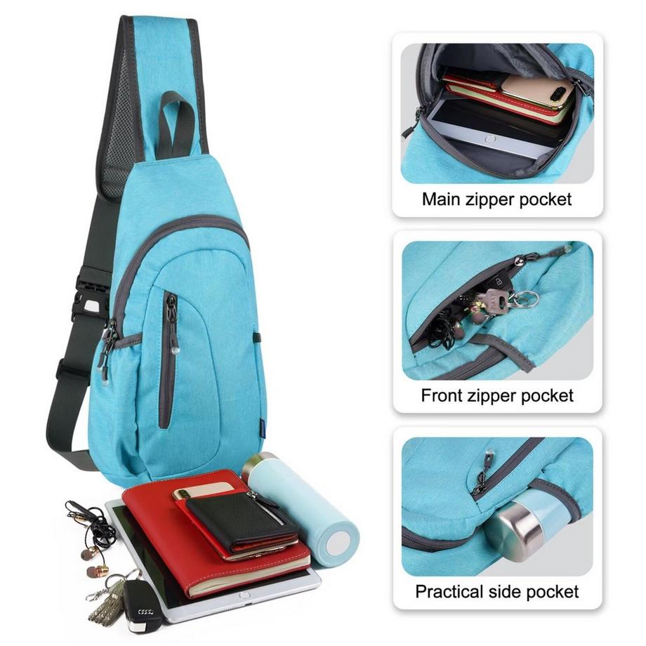 Only-bags.store Elegante Borsa a Tracolla con 2 Spallacci Larghi Staccabili e Tasca per Telefono con Catena  