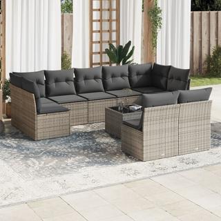 VidaXL set divano da giardino Polirattan  