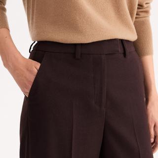 La Redoute Collections Pantaloni a gamba larga vita alta  