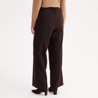 La Redoute Collections Pantaloni a gamba larga vita alta  