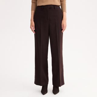 La Redoute Collections Pantaloni a gamba larga vita alta  