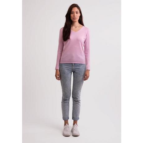 CASH-MERE.CH Pull col V en cachemire recyclé  