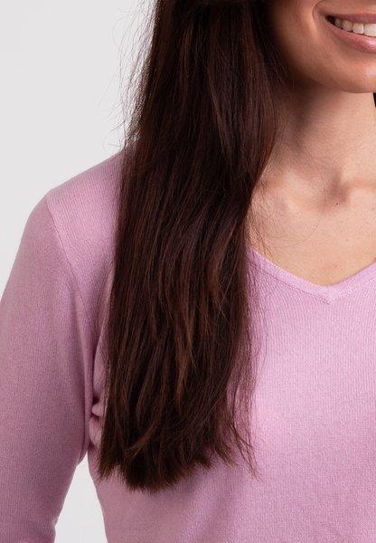 CASH-MERE.CH Pull col V en cachemire recyclé  