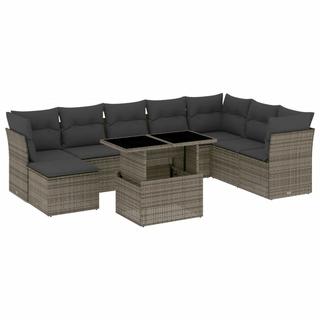 VidaXL set divano da giardino Polirattan  