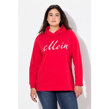 Sweat-shirt col montant et manches longues. Imprimé « salut ».