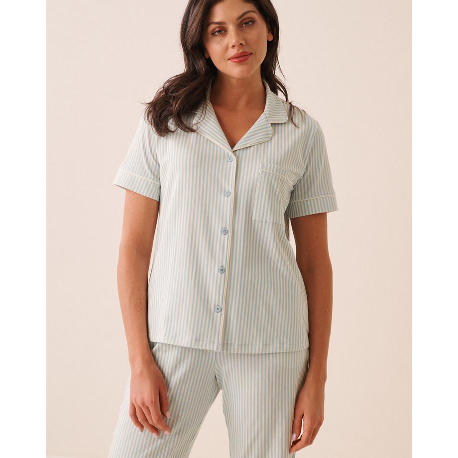 Chemisier manches courtes en coton