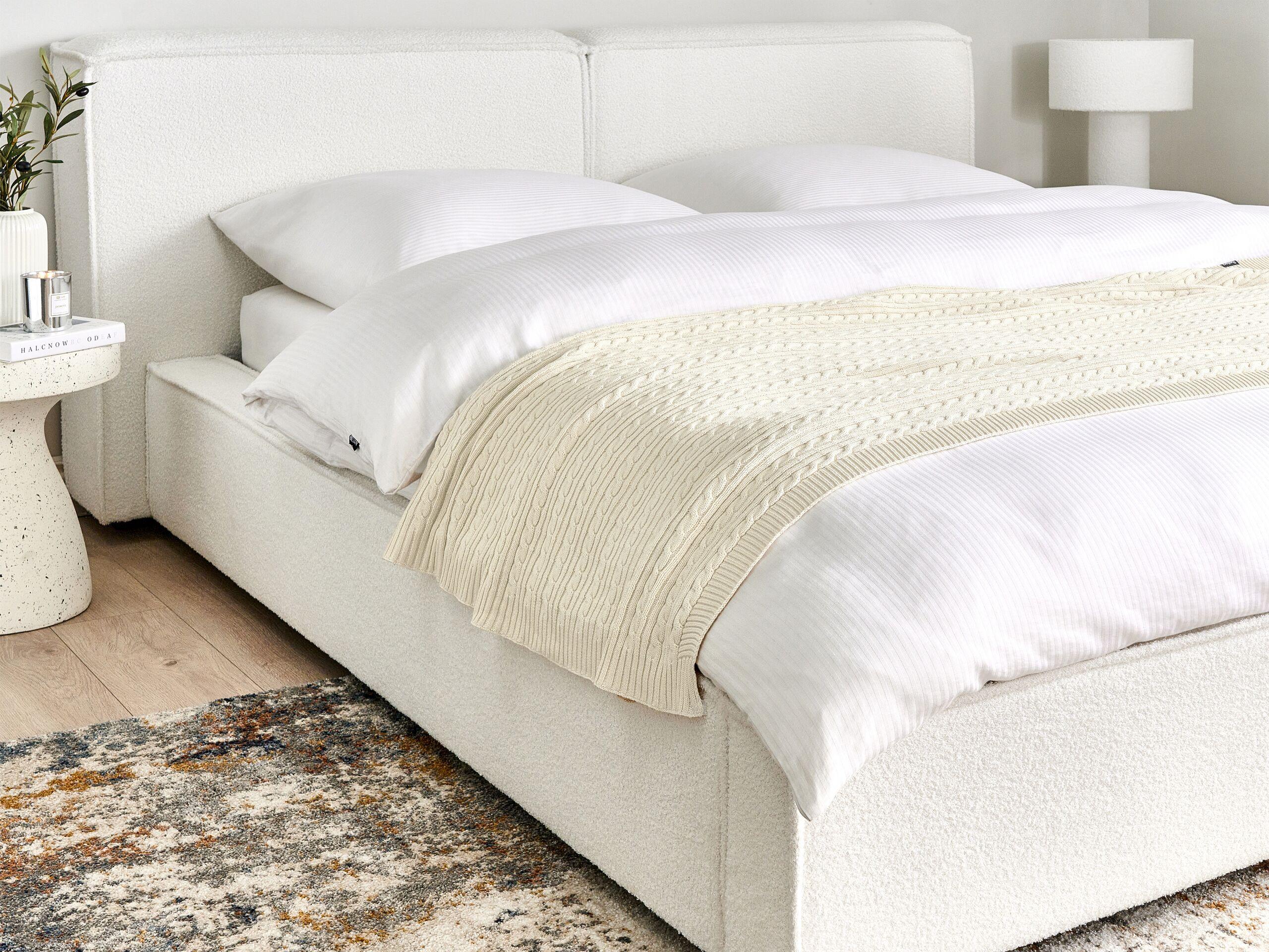 Beliani ANAMUR Couverture Coton Classique  