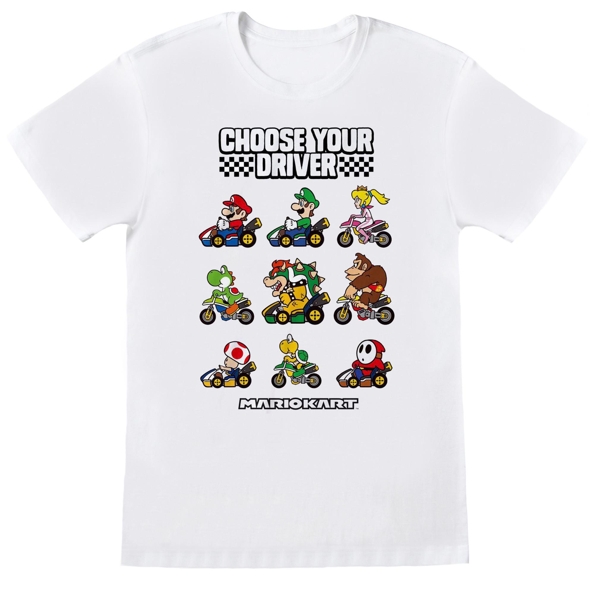 Super Mario  Choose Your Driver TShirt 