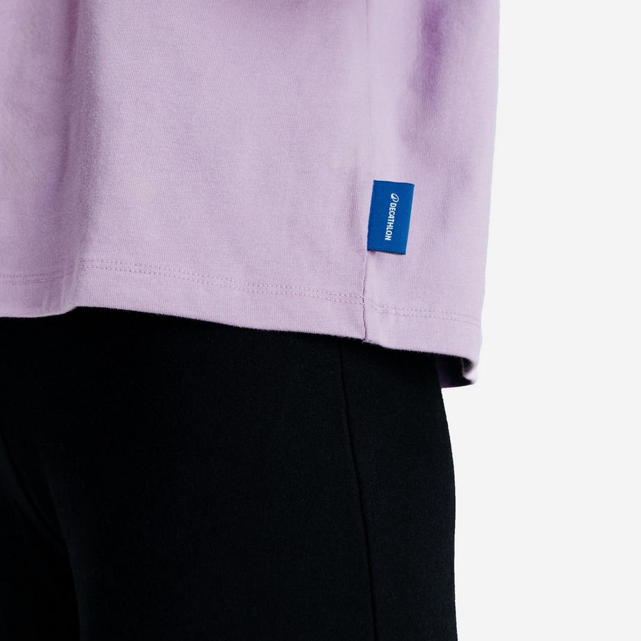 DECATHLON  T-shirt crop femme coton 