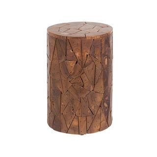 Beliani Beistelltisch aus Teakholz Retro DAWSON  