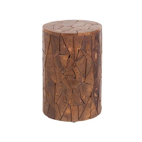 Beliani Beistelltisch aus Teakholz Retro DAWSON  