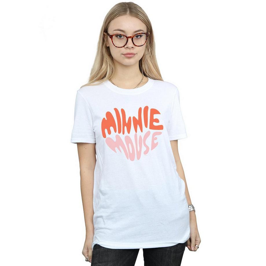 Disney Minnie Mouse T-Shirt Logo Coeur  
