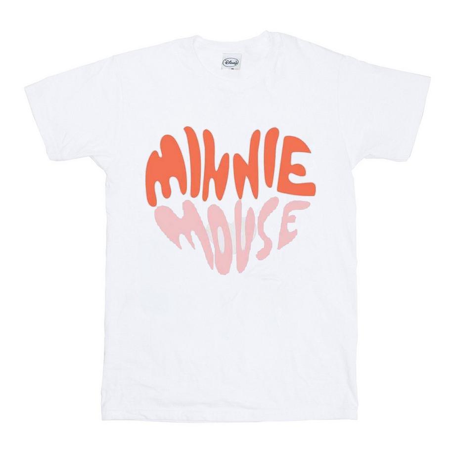 Disney Minnie Mouse T-Shirt Logo Coeur  