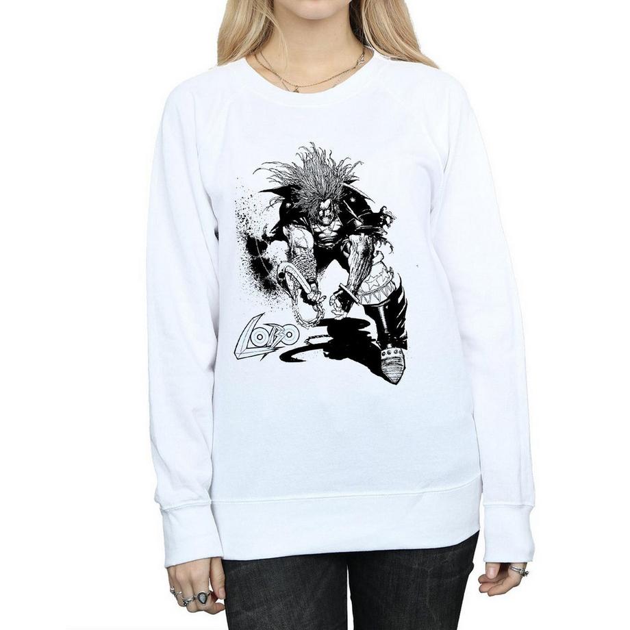 DC COMICS Lobo Justice League Felpa Stampata  