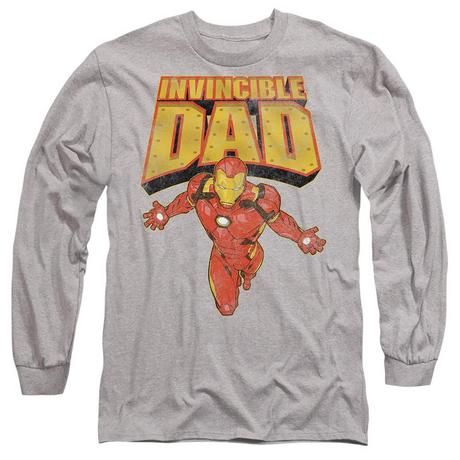 Iron Man Invincible Dad Imprimé Graphique T-Shirt Manches Longues  