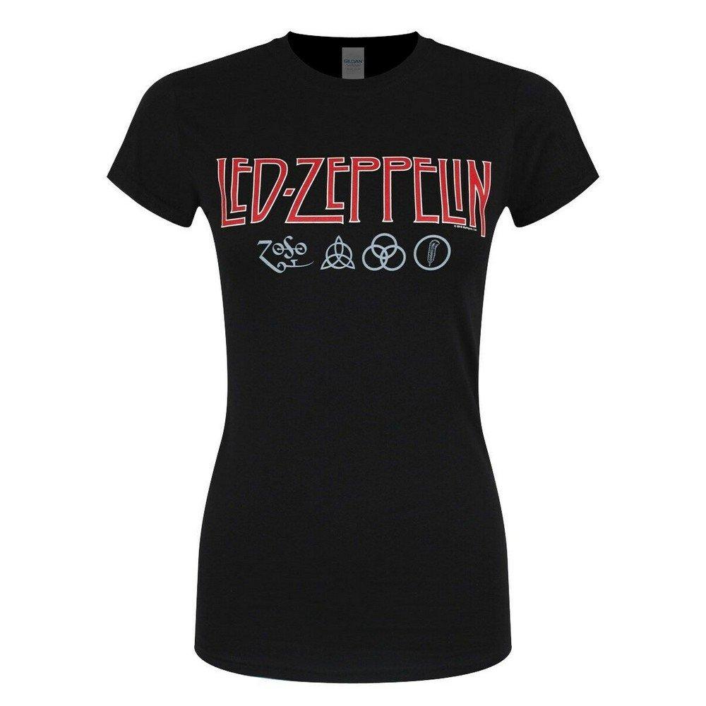 Led Zeppelin Led Zeppelin Logo Graphic Print T-Shirt  