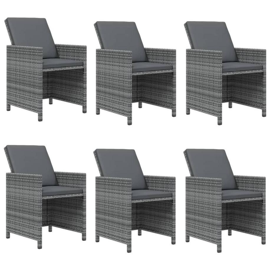 VidaXL Ensemble à dîner de jardin rotin synthétique  