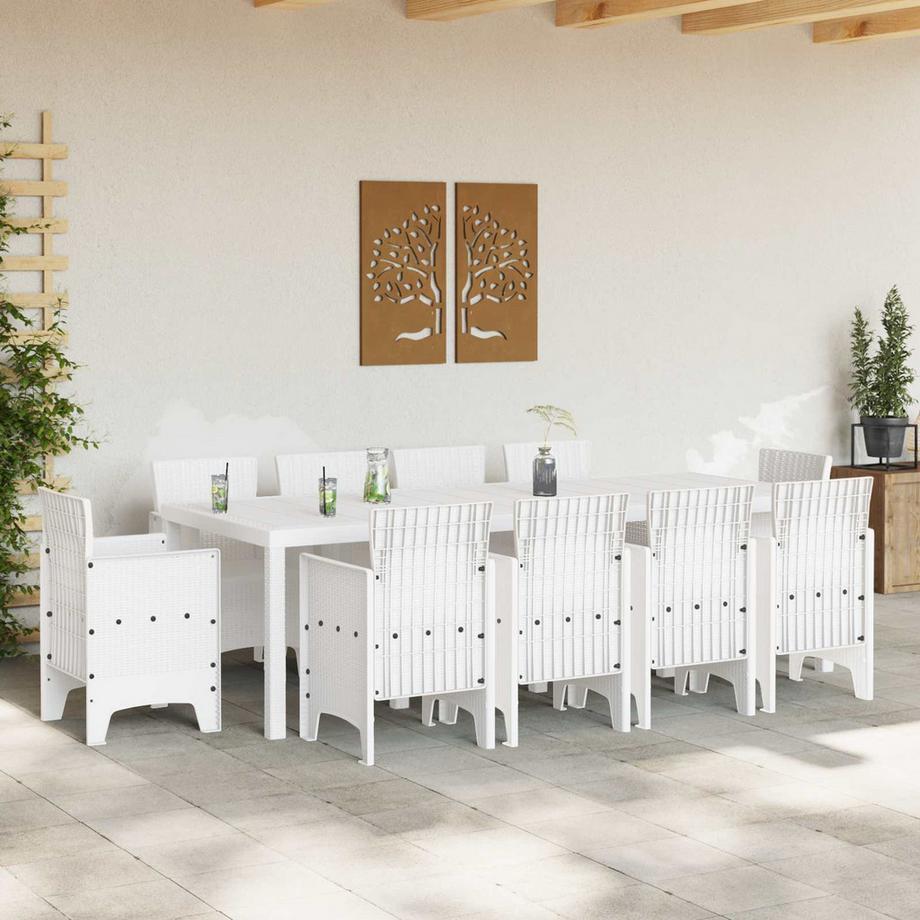 VidaXL Set da Pranzo per Giardino Polipropilene  