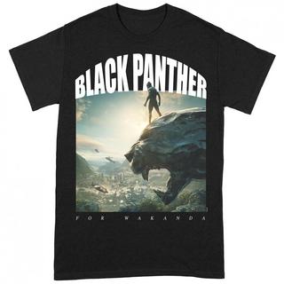 Black Panther For Wakanda T-Shirt Imprimé Graphique  