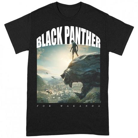 Black Panther For Wakanda T-Shirt Imprimé Graphique  