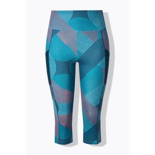 Ulla Popken Leggings Sportivi 3/4 Asciugatura Rapida Riciclati con Tasca  