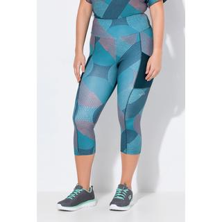 Ulla Popken Leggings Sportivi 3/4 Asciugatura Rapida Riciclati con Tasca  