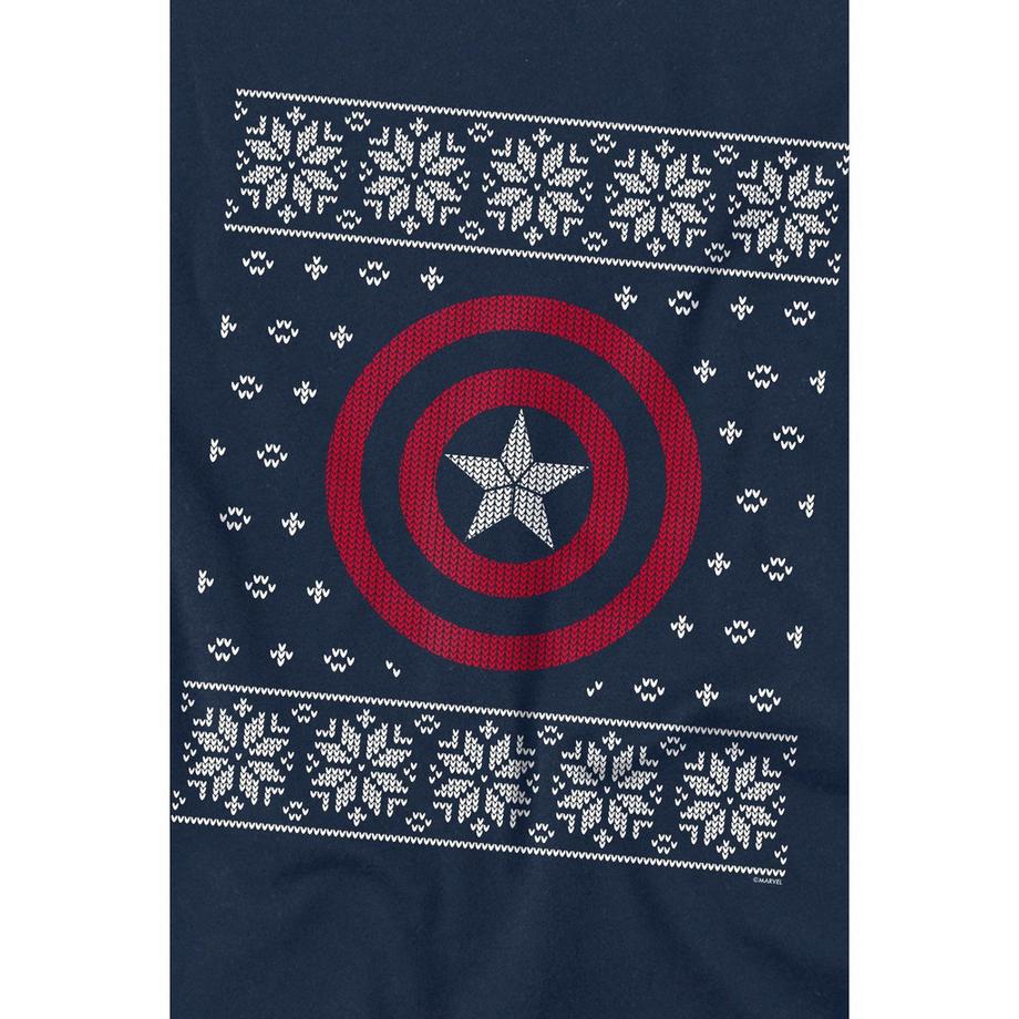 CAPTAIN AMERICA Ugly Christmas Sweater T-Shirt  