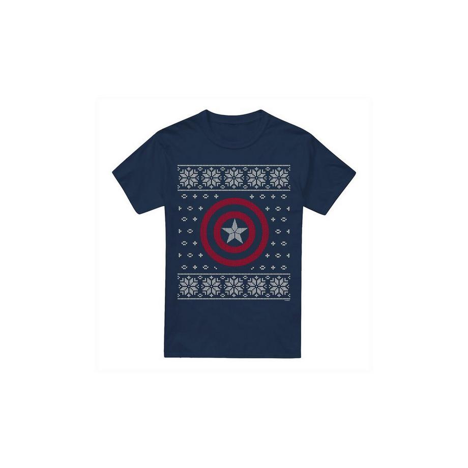 CAPTAIN AMERICA Ugly Christmas Sweater T-Shirt  