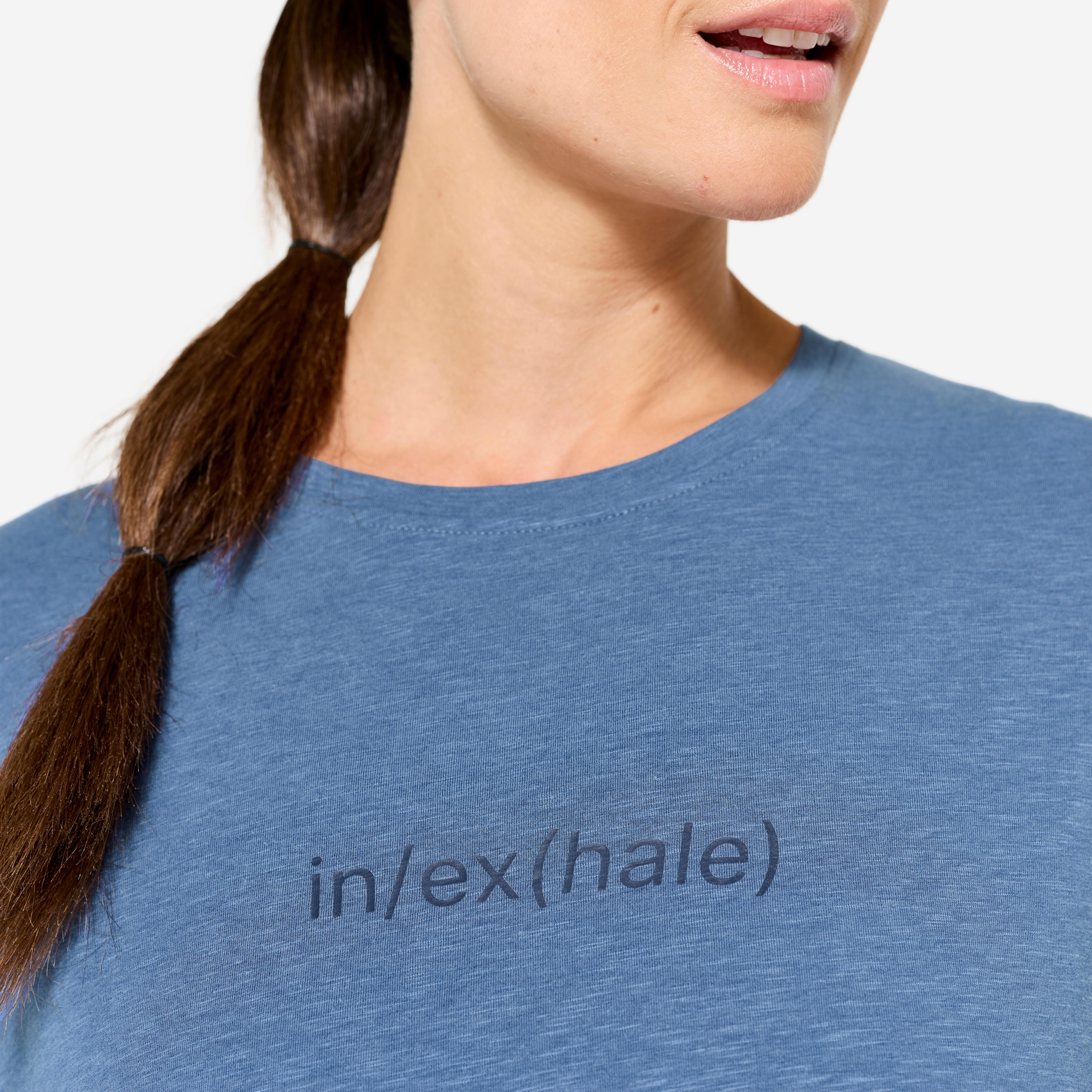 KIMJALY  Kurzarmshirt  Yoga Baumwolle 