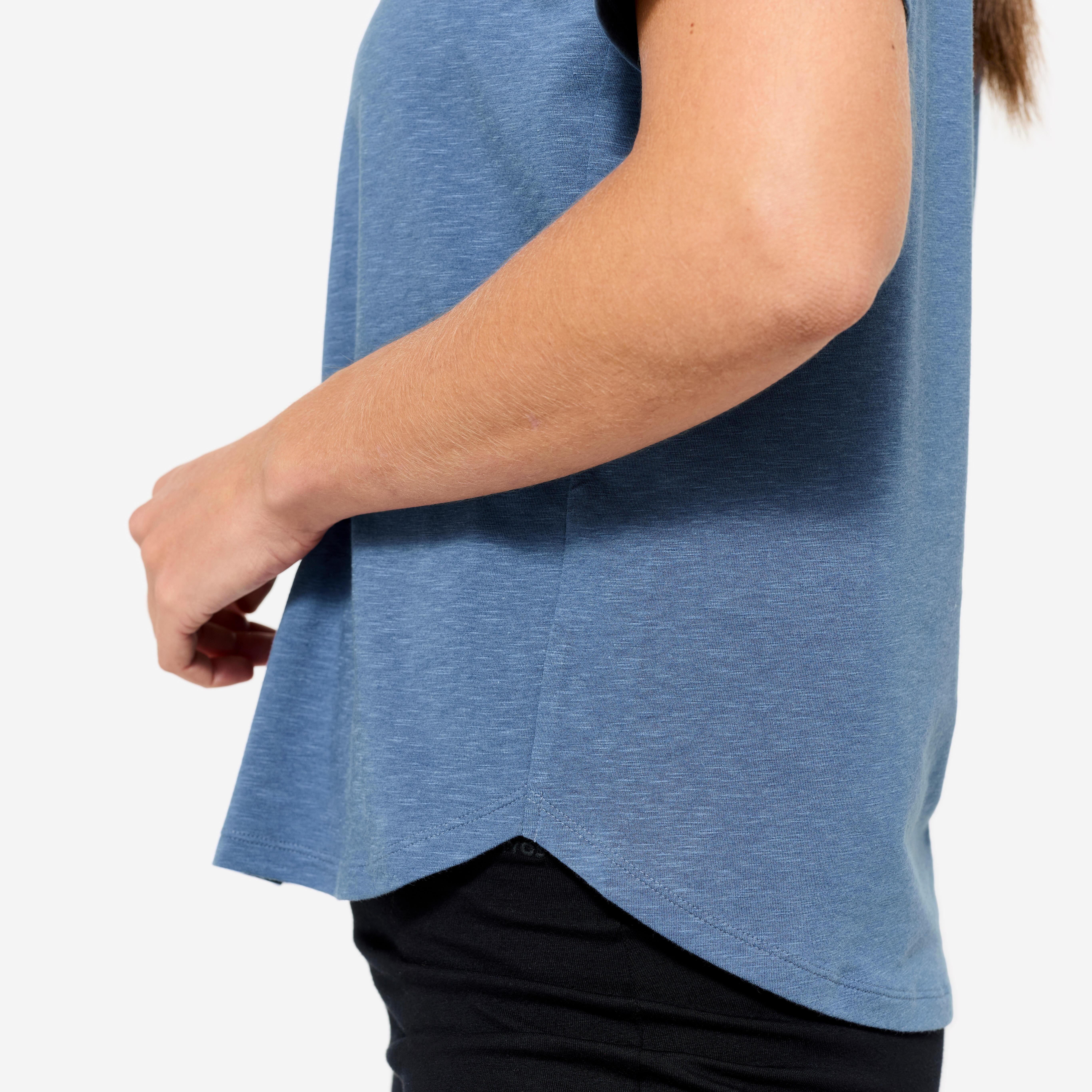 KIMJALY  Kurzarmshirt  Yoga Baumwolle 