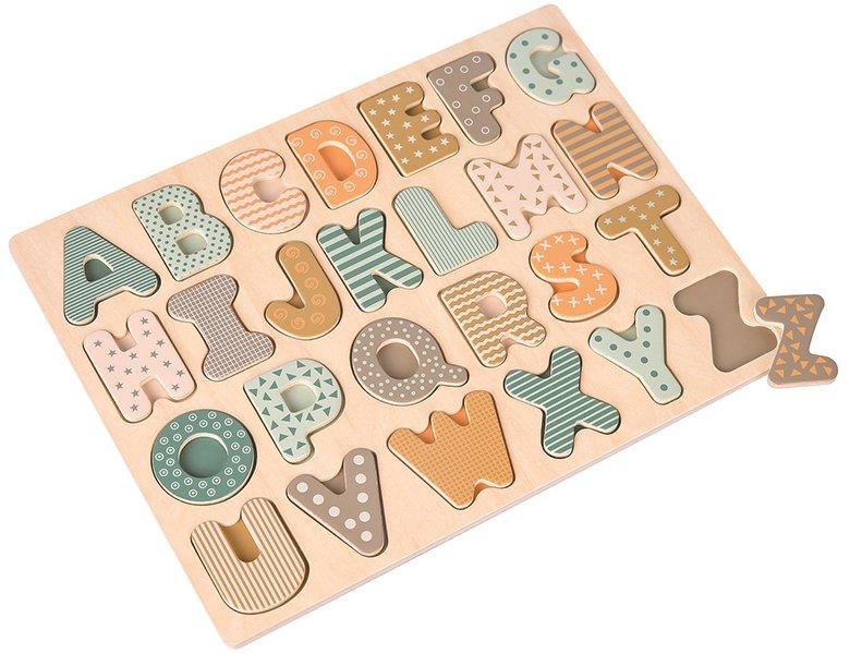 Spielba Holzspielwaren  Puzzle Grossbuchstaben (26Teile) 