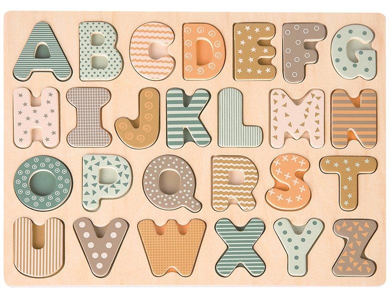 Spielba Holzspielwaren  Puzzle Grossbuchstaben (26Teile) 