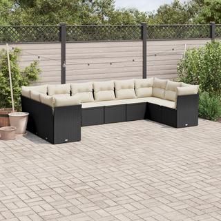 VidaXL set divano da giardino Polirattan  