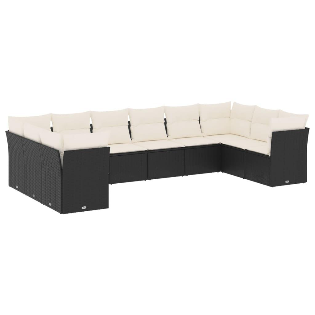 VidaXL set divano da giardino Polirattan  