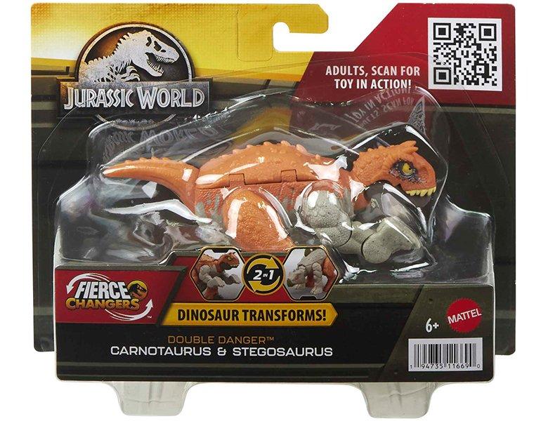 Mattel  Jurassic World Fierce Changers Carnotaurus & Stegosaurus 