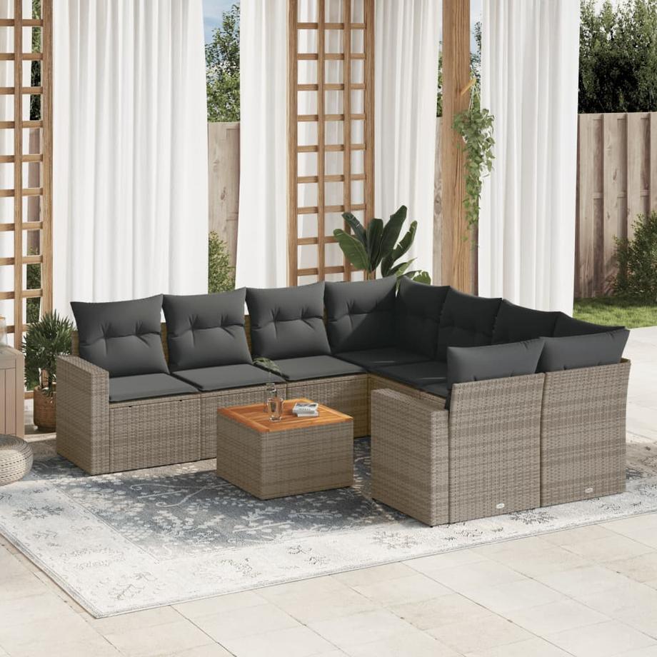 VidaXL Garten sofagarnitur poly-rattan  