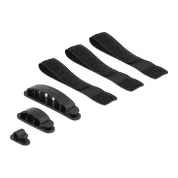 Kabelhalter und Klettband Set 6 Stück