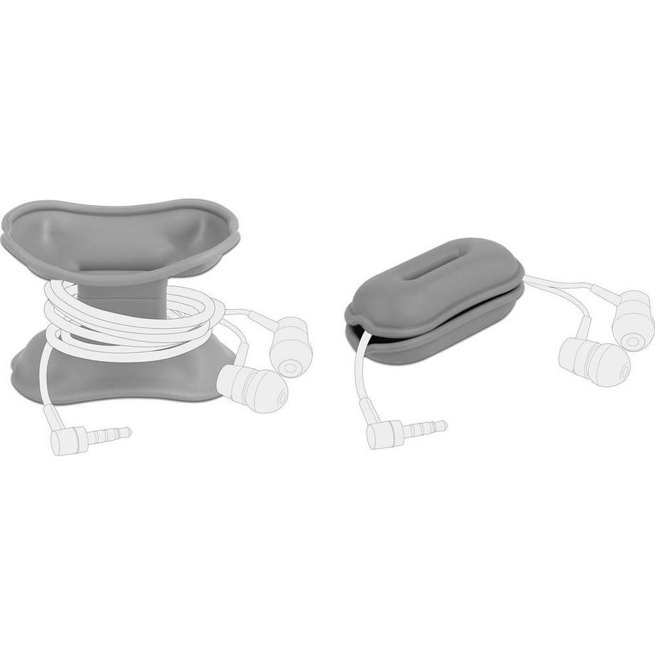 DeLock  DeLOCK Ovale avvolgicavo Set 3 pezzi 