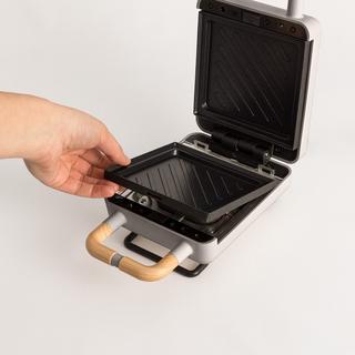 CREATE STONE 2 IN 1 COMPACT - Sandwich- und Waffeleisen mit austauschbaren Tellern  