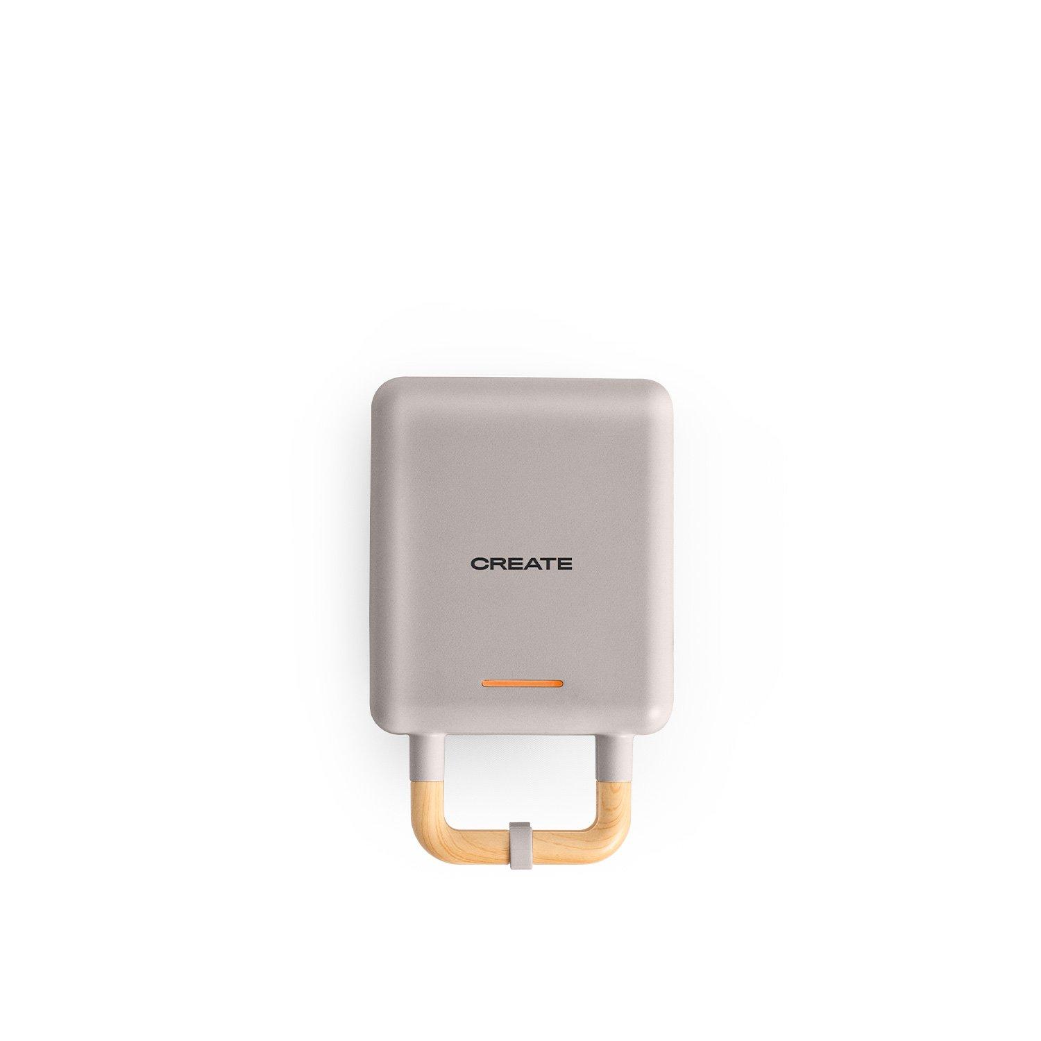 CREATE STONE 2 IN 1 COMPACT - Sandwich- und Waffeleisen mit austauschbaren Tellern  