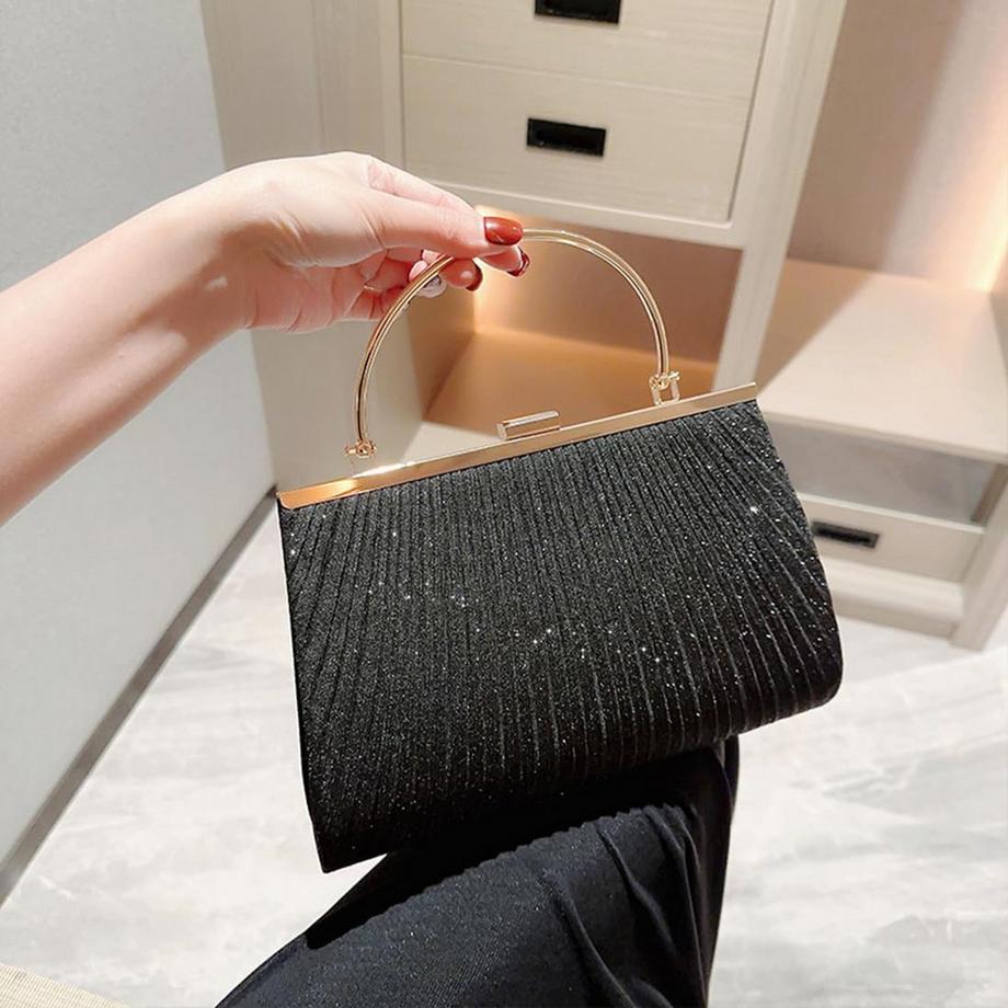 Only-bags.store Kleine Glitzer Clutch Abendtasche  