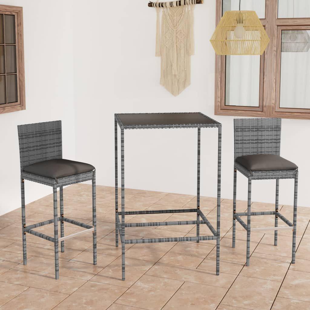 VidaXL Bar-set poly-rattan  