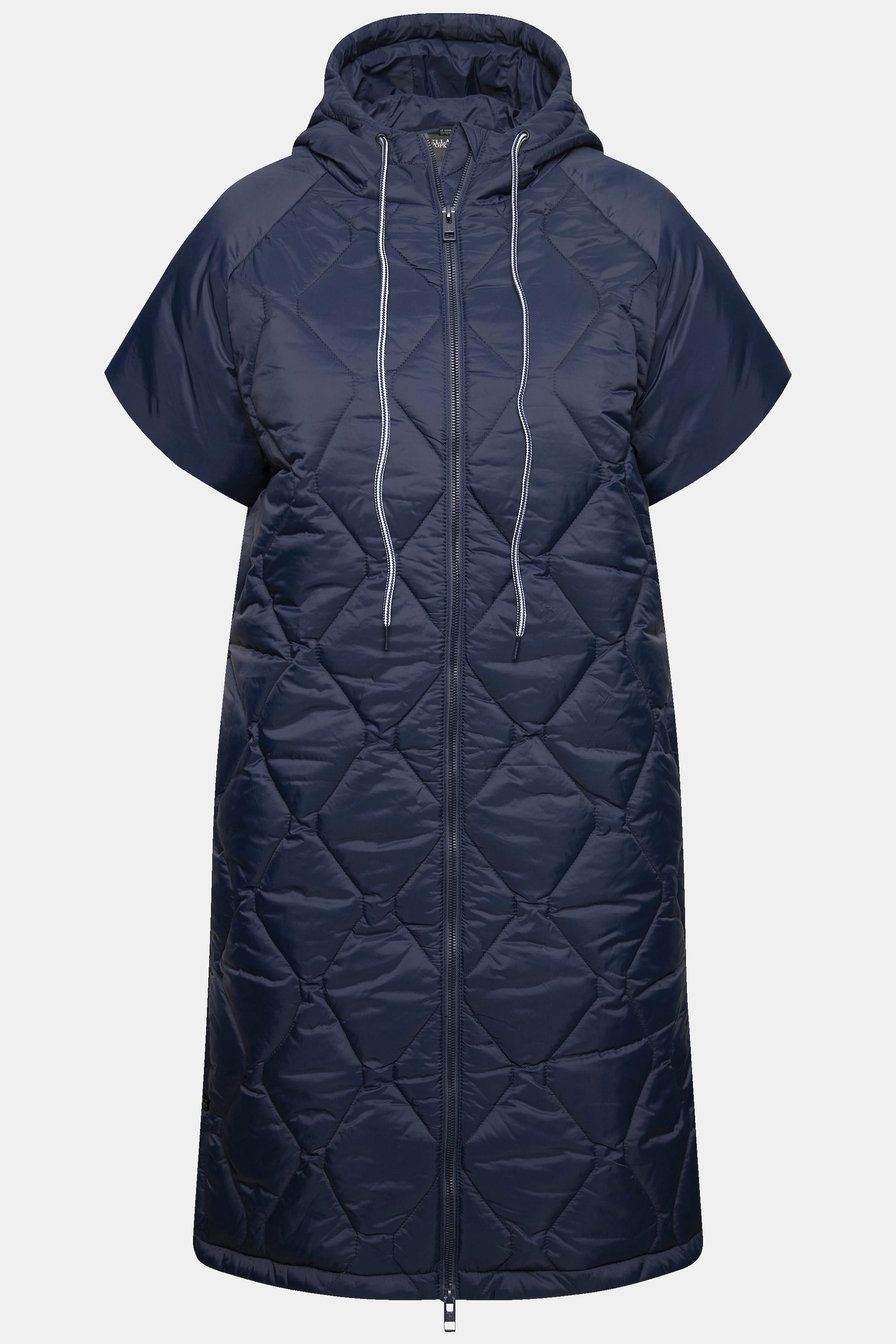 Ulla Popken HYPRAR Gilet Matelassé Cordon Coulissant Fermeture Éclair Double Sens  